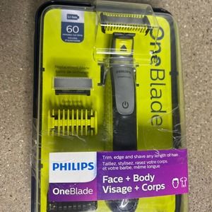 Philips OneBlade Face and Body Trimmer Kit BONUS 2 Extra Blades QP2630/70